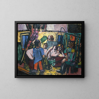 Caravane de cirque - Max Beckmann — kehystetty taideteos seinällä