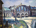 Frankfurtin päärautatieasemasta - Max Beckmann — näkymä teoksesta