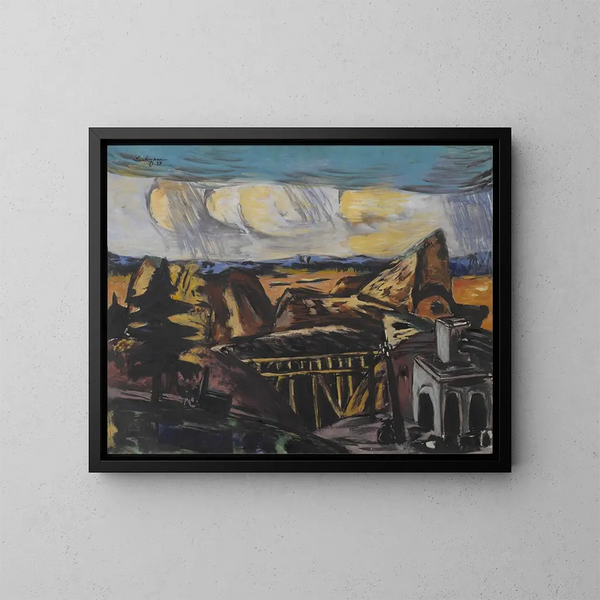 Maalauksen jäljennös Suuren uranista Ylä-Baijeriassa - Max Beckmann
