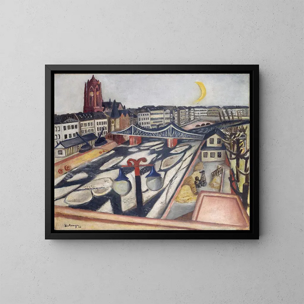 Maalauksen jäljennös Jääpeili joella - Max Beckmann