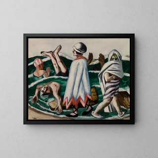 Lido - Max Beckmann — kehystetty taideteos seinällä