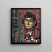 Homme avec oiseau - Max Beckmann — kehystetty taideteos seinällä