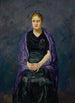 Minkin muotokuva violetin huivin kanssa - Max Beckmann — näkymä teoksesta