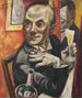 Autoportrait avec coupe de champagne - Max Beckmann — näkymä teoksesta