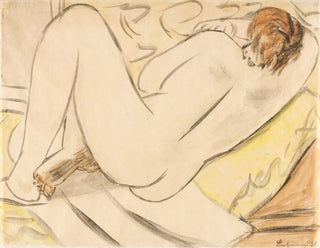 Nu nukkumassa - Max Beckmann — näkymä teoksesta