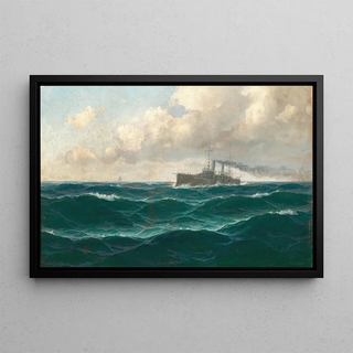 Max Jensen - A Seascape with Cruiser.webp