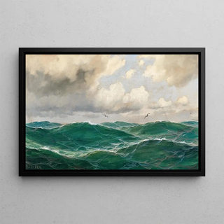 Max Jensen - A seascape with seagulls.webp