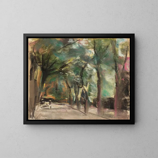 Avenue I - Max Liebermann — kehystetty taideteos seinällä