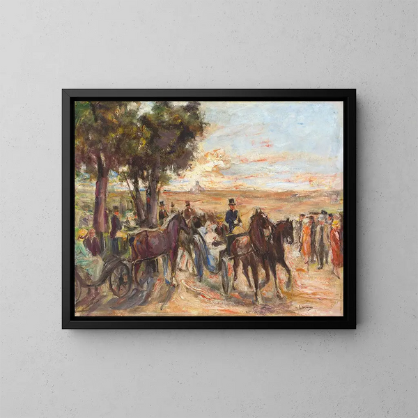 Promenade sur le Monte Pincio à Rome - Max Liebermann — kehystetty taideteos seinällä