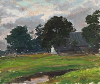 Hollantilainen maatilamaisema - Max Liebermann — näkymä teoksesta