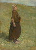 Nuori tyttö dyynillä seisoen oikealle - Max Liebermann — näkymä teoksesta