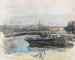 Quai à Hambourg - Max Liebermann — näkymä teoksesta