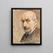 Autoportrait - Max Liebermann — kehystetty taideteos seinällä