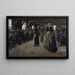 La Grange à lin à Laren - Max Liebermann — kehystetty taideteos seinällä