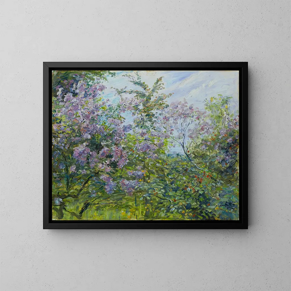 Lilas en fleurs - Max Slevogt — kehystetty taideteos seinällä