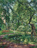 Jardin à Godramstein avec un arbre envahi par la végétation et un étang - Max Slevogt — näkymä teoksesta