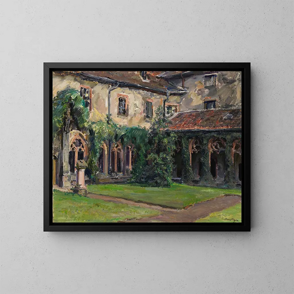 Cloître de l'abbaye des Augustins à Landau II - Max Slevogt — kehystetty taideteos seinällä