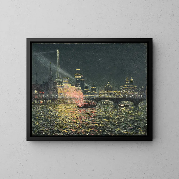 Yöjuhla, Maailmannäyttely, Pariisi 1900 - Maxime Maufra — kehystetty taideteos seinällä