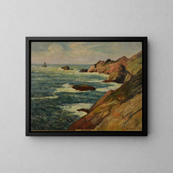 La Pointe du Raz et les Courants - Maxime Maufra — kehystetty taideteos seinällä
