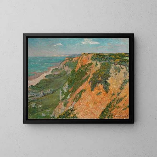 Les Falaises rouges d'Octeville, Seine-Inferieure - Maxime Maufra — kehystetty taideteos seinällä