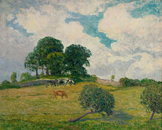 Les nuages blancs à Rosporden - Maxime Maufra — näkymä teoksesta