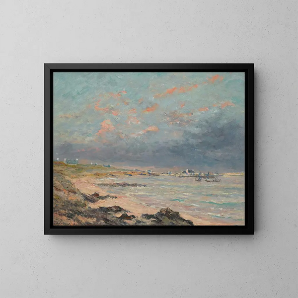 Soir d'or à Kerhostin - Maxime Maufra — kehystetty taideteos seinällä