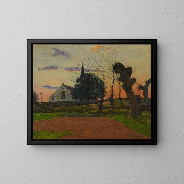 Auringonlasku Cadolissa - Maxime Maufra — kehystetty taideteos seinällä