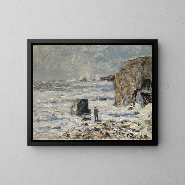 Étranger sur la côte bretonne - Maxime Maufra — kehystetty taideteos seinällä