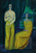 Deux femmes dans une pièce - Maximilian Reinitz — kehystetty taideteos seinällä