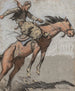Bronco Buster - Maynard Dixon — näkymä teoksesta