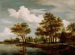 Joki - Meindert Hobbema — näkymä teoksesta