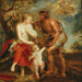 Méleagre presenting the head of the Calydonian boar to Atalanta - Follower of Peter Paul Rubens — esillä sisätilassa