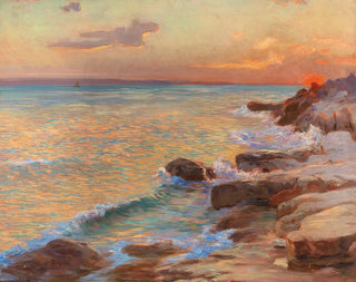 Auringonlasku Splitissä - Menci Clement Crnčić — näkymä teoksesta