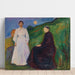 Maalauksen jäljennös Äiti ja tytär - Edvard Munch