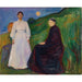 Maalauksen jäljennös Äiti ja tytär - Edvard Munch