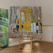 Maalauksen jäljennös Messe edessä Ernest Psicharin haudalla - Maurice Denis