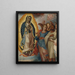 Vierge de Guadalupe avec Juan Diego - École mexicaine — kehystetty taideteos seinällä