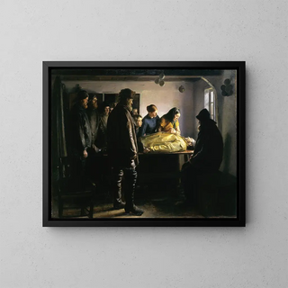 Le noyé - Michael Ancher — kehystetty taideteos seinällä