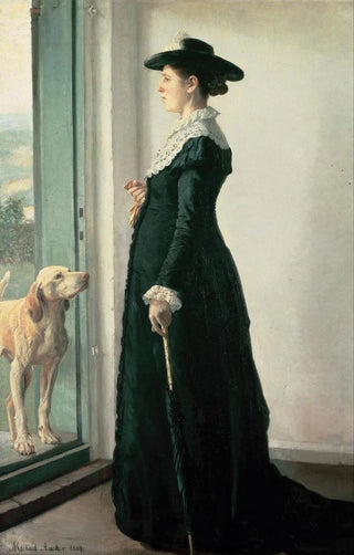 Michael Ancher - Portrait of my wife.webp