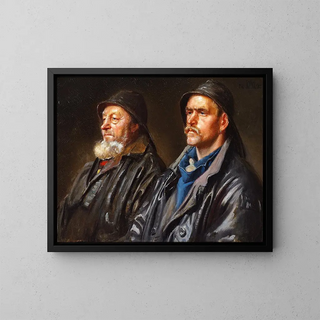 Kalastajille - Michael Ancher — kehystetty taideteos seinällä
