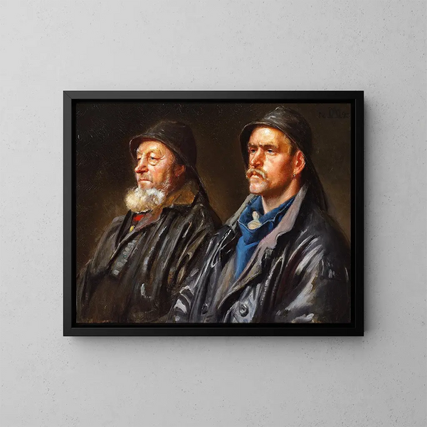 Kalastajille - Michael Ancher — kehystetty taideteos seinällä
