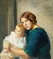Nuori äiti lapsen kanssa - Michael Ancher — näkymä teoksesta
