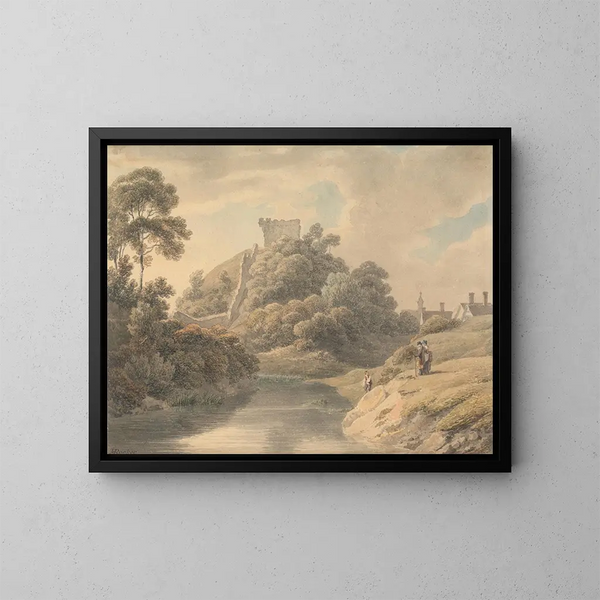 Château de Clare, Suffolk - Michael Angelo Rooker — kehystetty taideteos seinällä