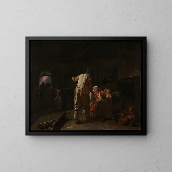 Visite aux malades - Michael Sweerts — kehystetty taideteos seinällä
