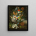 Nature morte florale avec vue sur Castel Gandolfo - Michael Wentzel — kehystetty taideteos seinällä
