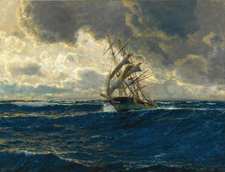 Un trois-mâts en mer - Michael Zeno Diemer — näkymä teoksesta