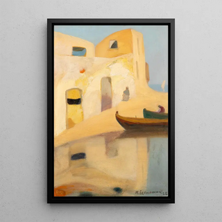 Michalis Oikonomou - Maisons et bateaux.webp