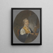 Le peintre miniature Peter Adolf Hall - Michel Martin Drolling — kehystetty taideteos seinällä