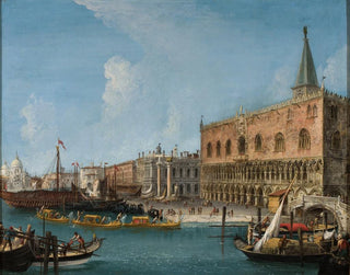 Palais des Doges à Venise - Michele Marieschi — näkymä teoksesta
