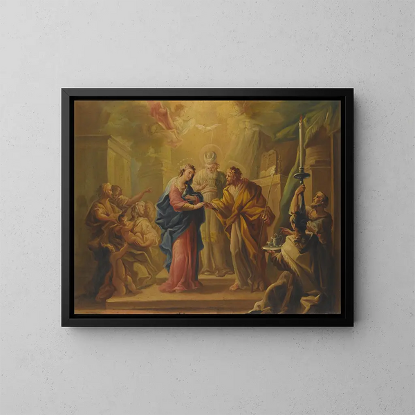 Le Mariage de la Vierge - Miguel Parra Abril — kehystetty taideteos seinällä